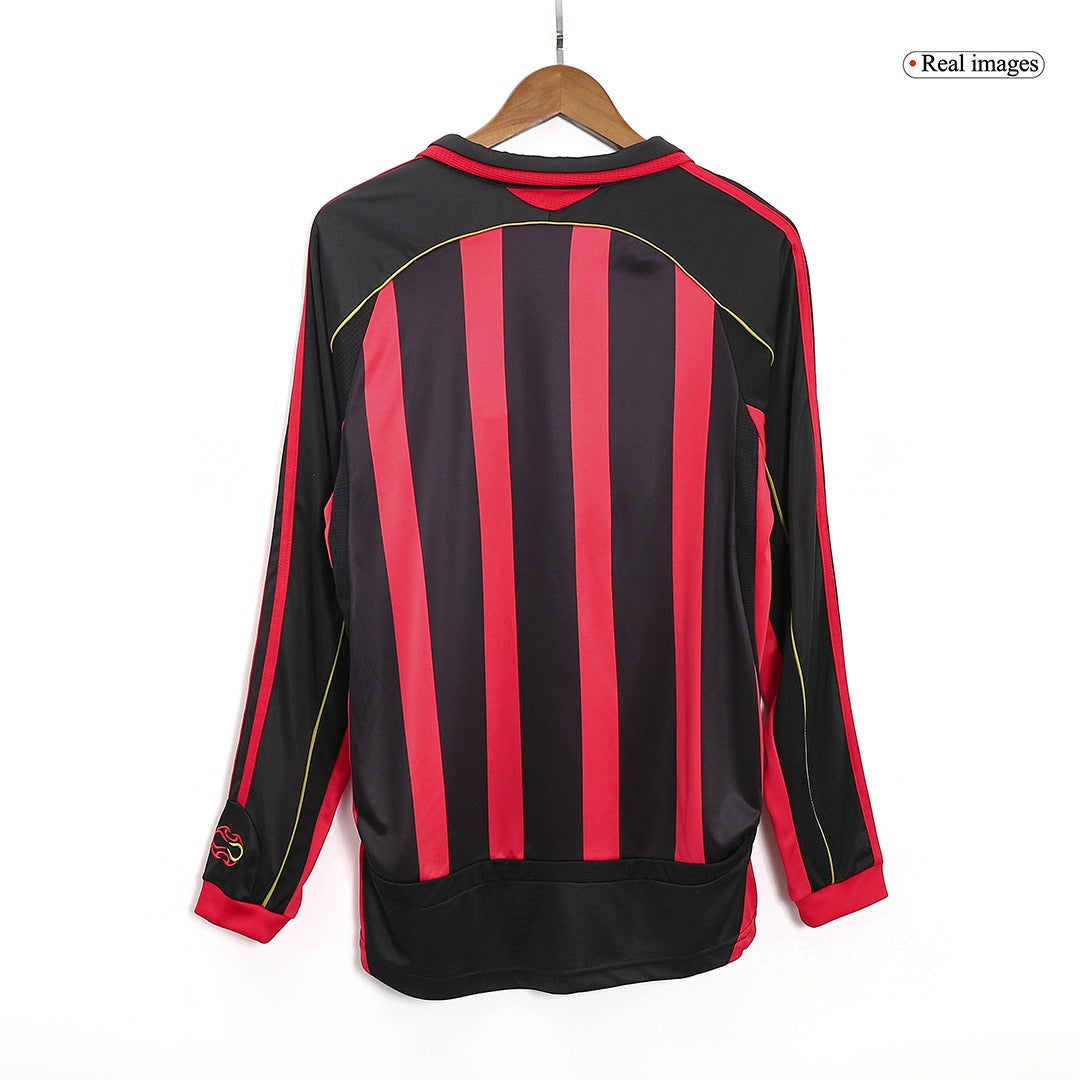 Ac Milan 2006/2007 Home Full Sleeve - Retro