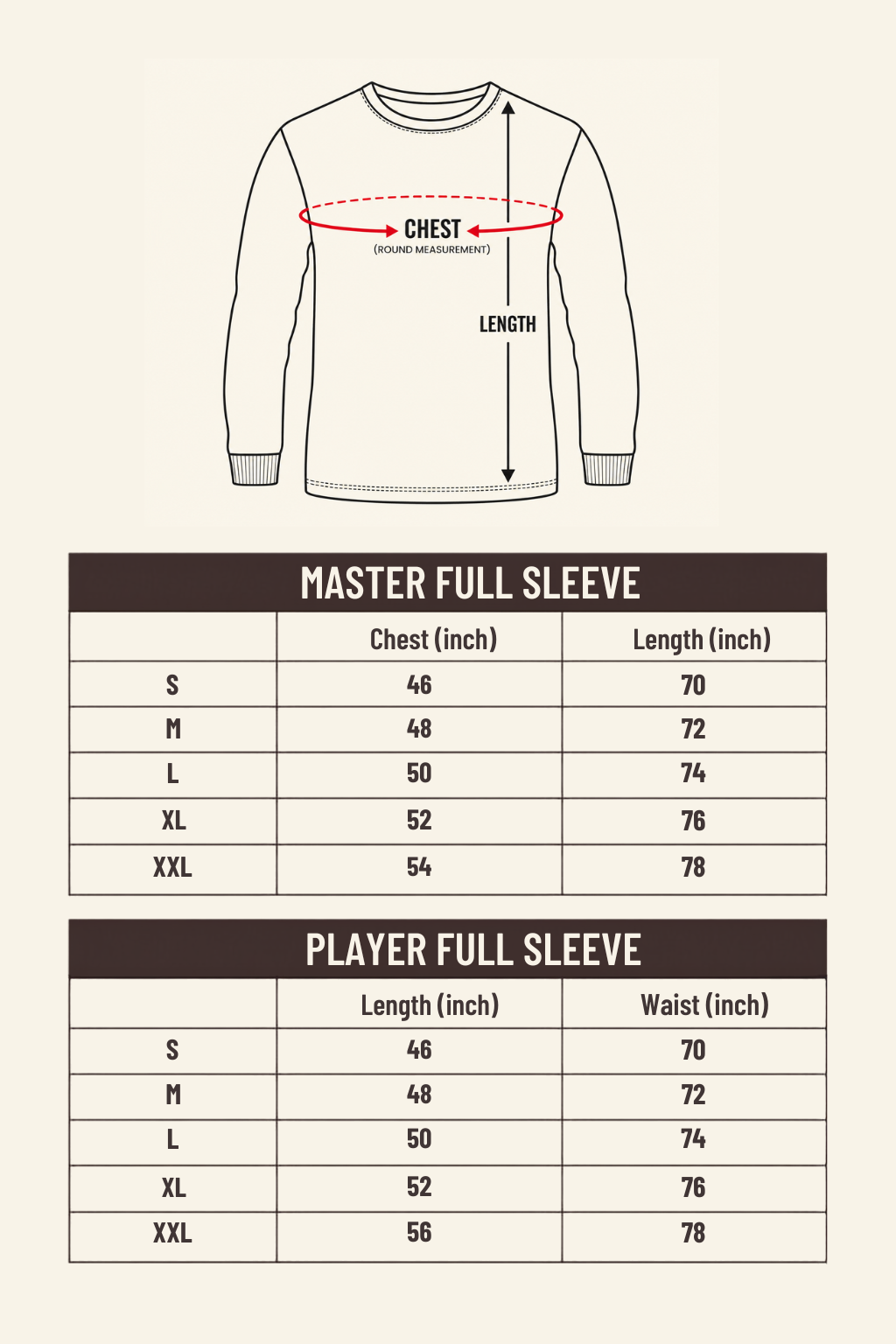 MASTER & PLAYER FULL SLEEVE