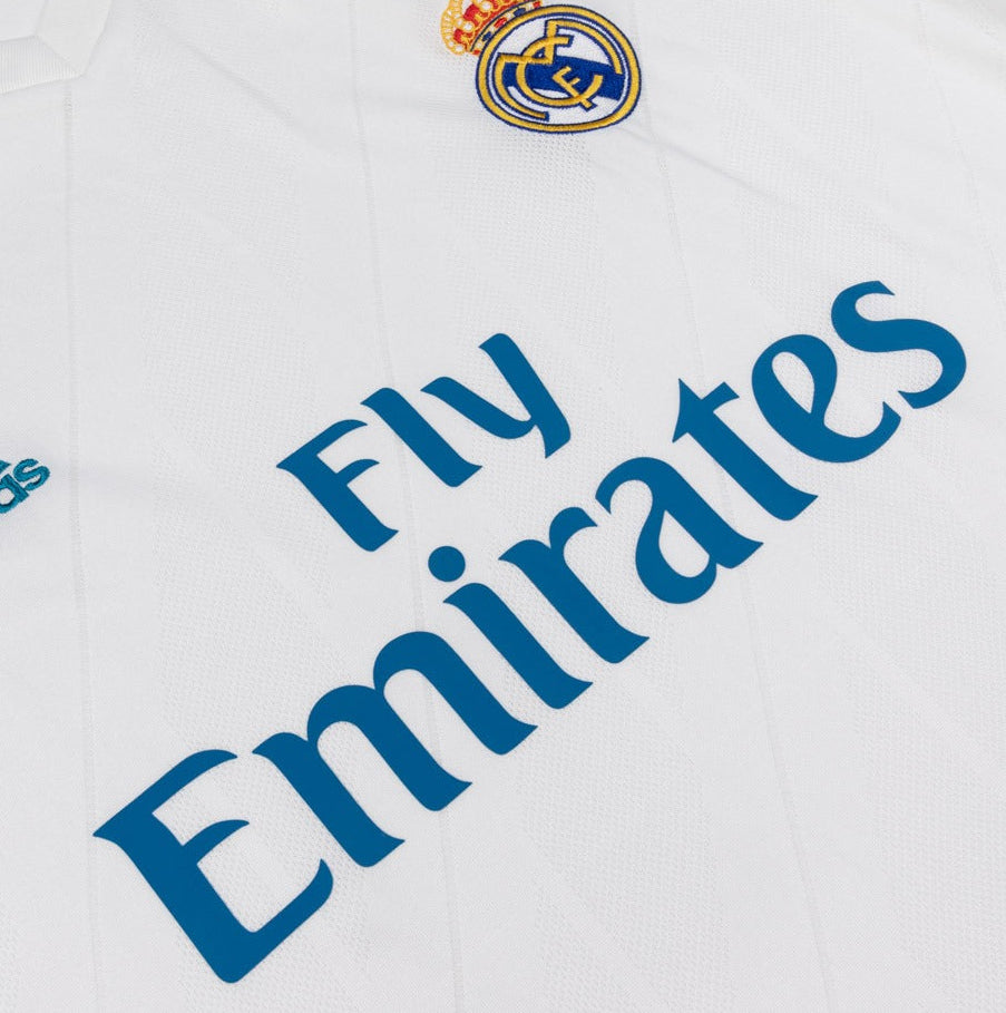 Real Madrid Home Kit 2017/18 Full Sleeve - Retro